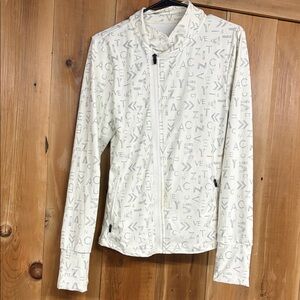 Stylish White Graphic Jacket